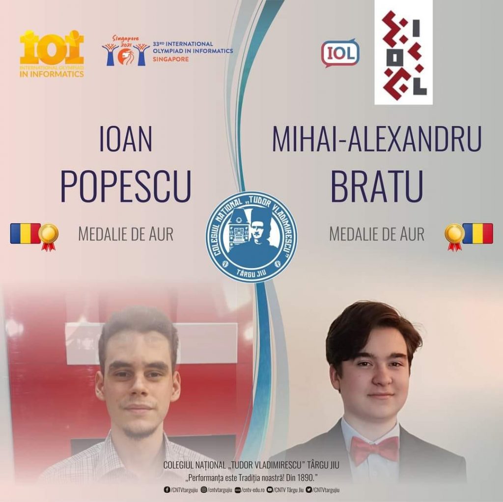 Liceenii de aur din Târgu Jiu vor fi premiați