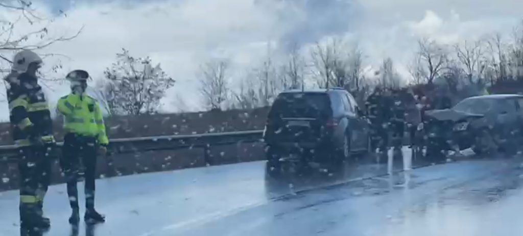 VIDEO Accident în județul Timiș cu o mașină de teren din Gorj