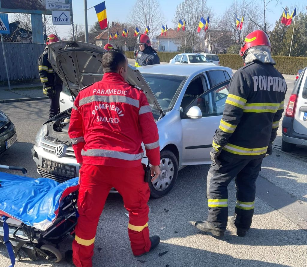Femeie rănită într-un accident rutier