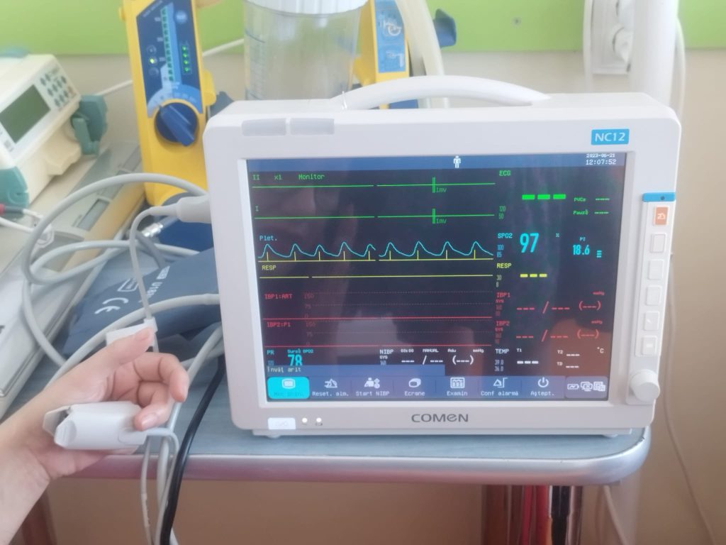 Monitoare funcții vitale de ultimă generație la Secția de pediatrie