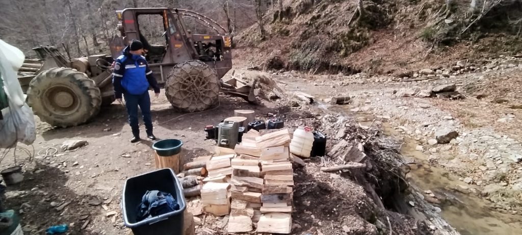 Societate amendată pentru poluare pe un râu de munte