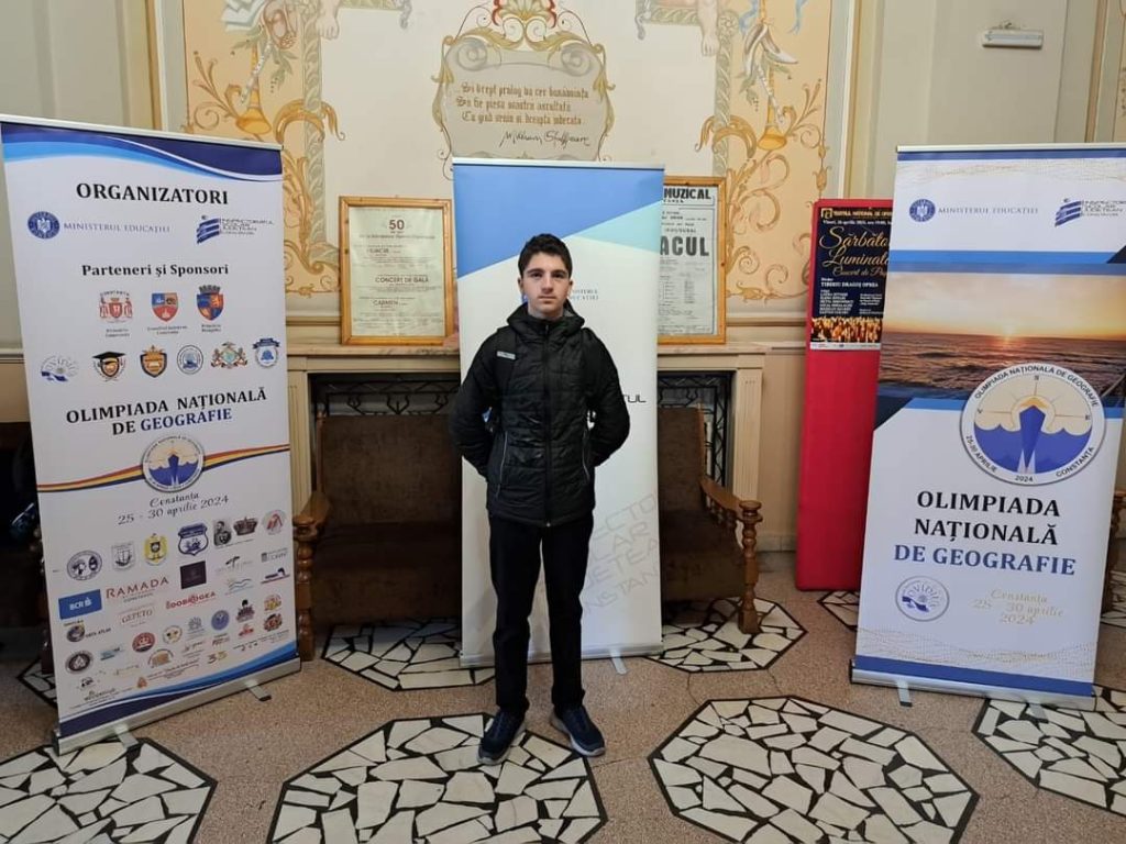 Premiul special obținut de un licean din Târgu Jiu la Olimpiada de Geografie