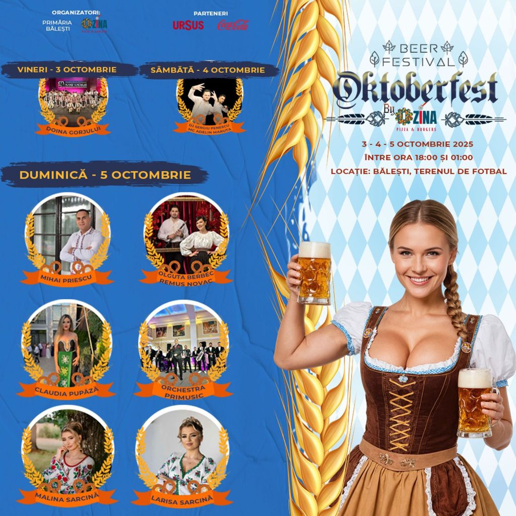 Oktoberfest în Gorj: trei zile de distracție pe stadionul din Ceauru