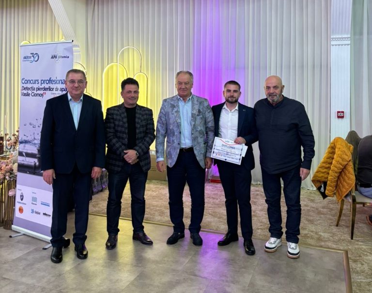 Premiu obținut de o echipă de la Aparegio la un concurs de detectare a pierderilor de apă