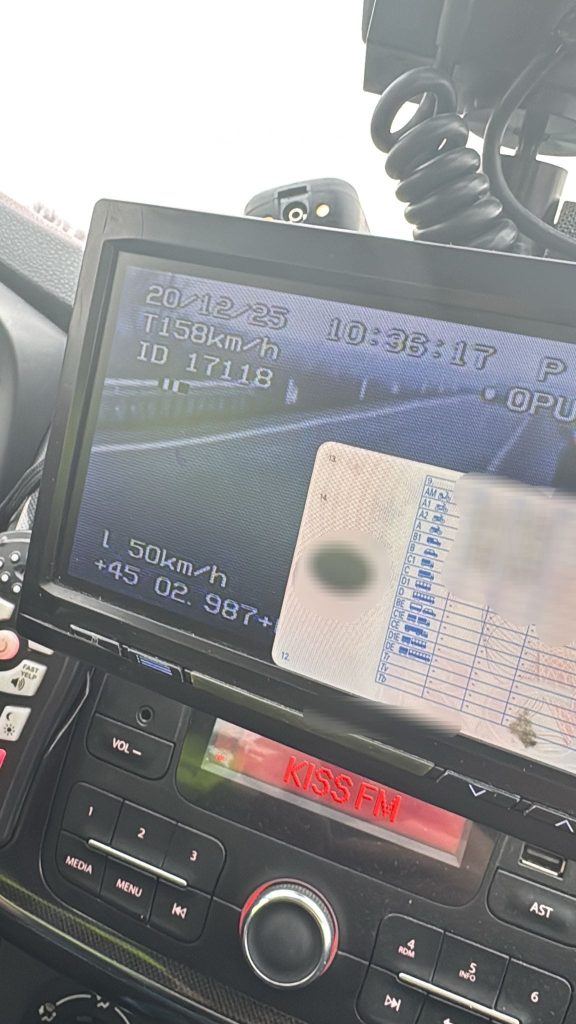 Șofer prins pe „centura“ municipiului Târgu Jiu cu aproape 160 km./oră