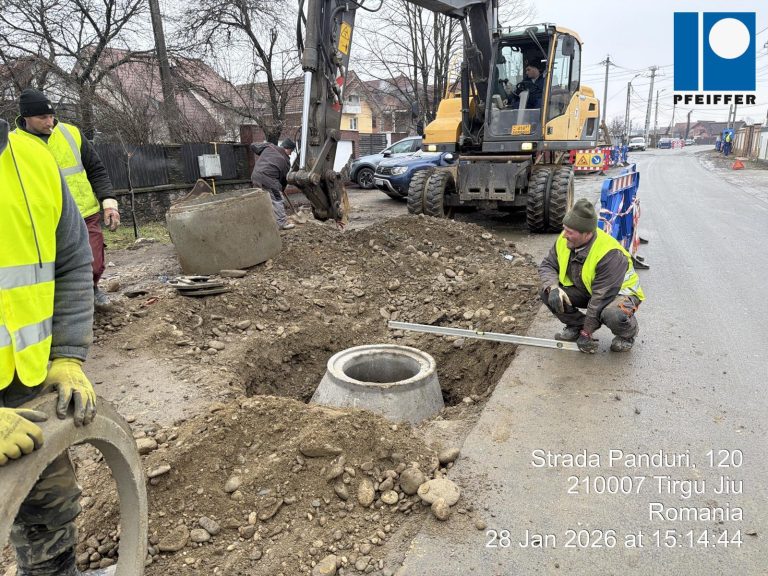 Lucrări de extindere a rețelelor de alimentare cu apă în zona de vest a municipiului Târgu Jiu