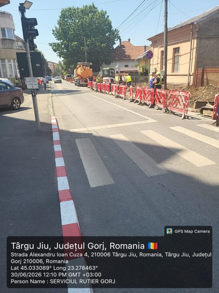 Societate care execută lucrări în Târgu Jiu, amendată cu 8.500 de lei de polițiști