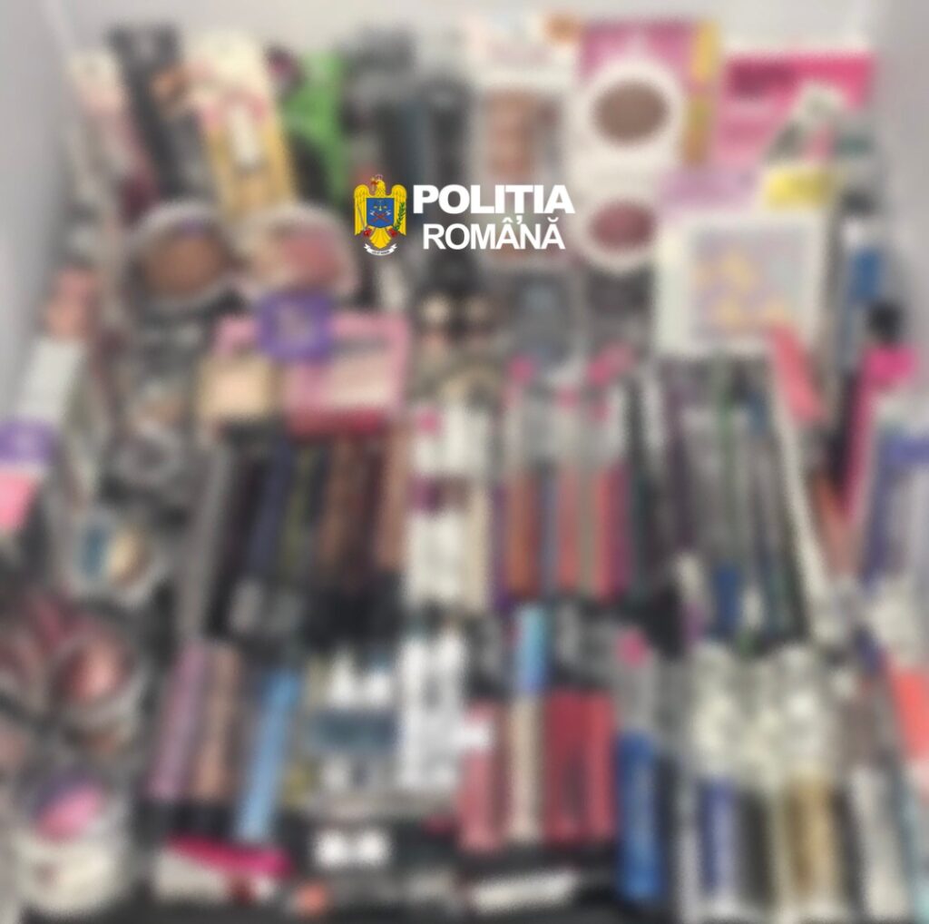 Peste 700 de produse cosmetice contrafăcute, confiscate de polițiștii gorjeni