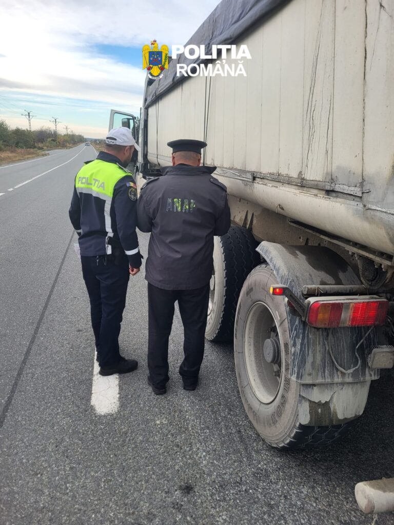Controale pe drumurile din Gorj: transport ilegal de cauciucuri uzate